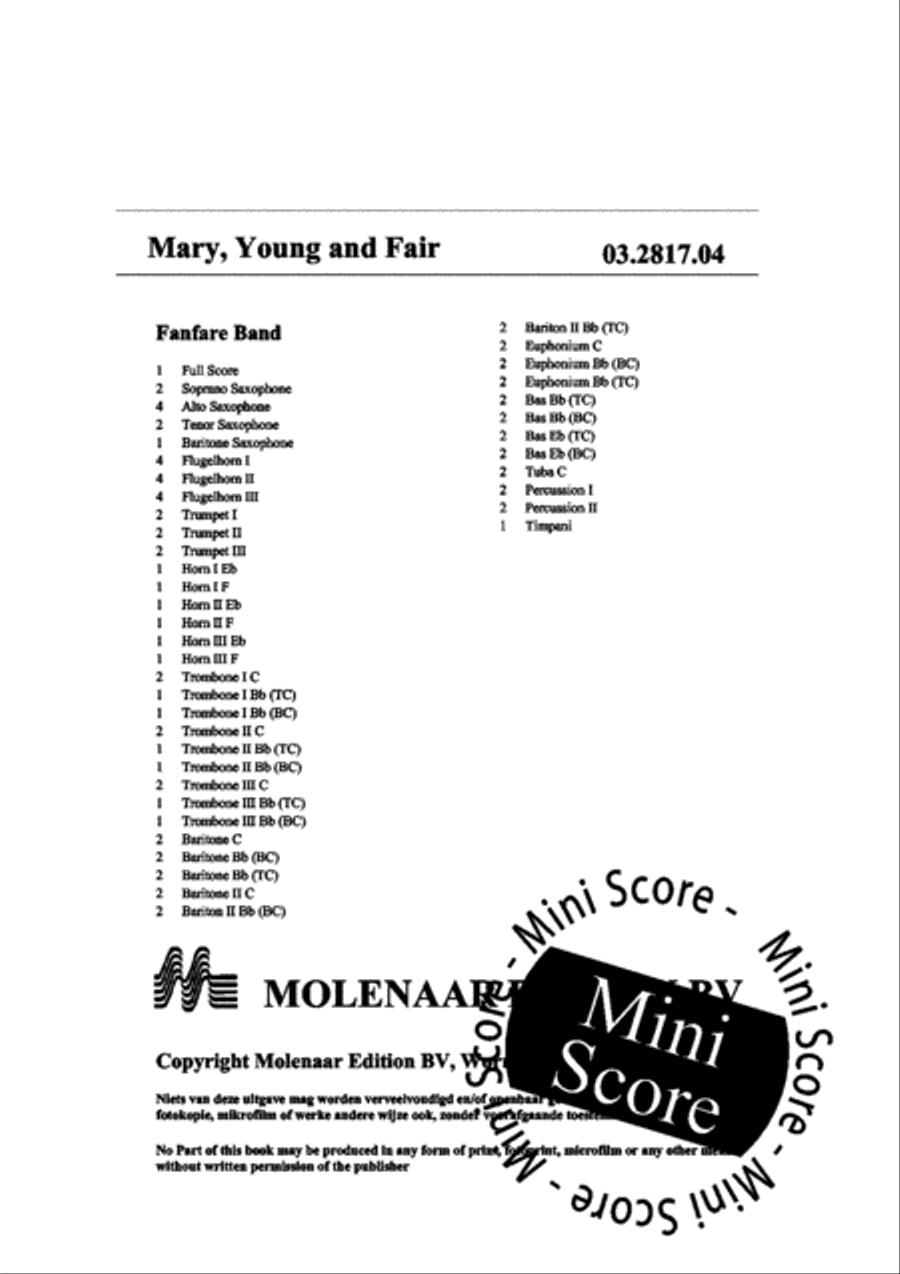 Mary Young and Fair Fanfare Band scores gallery preview page 4