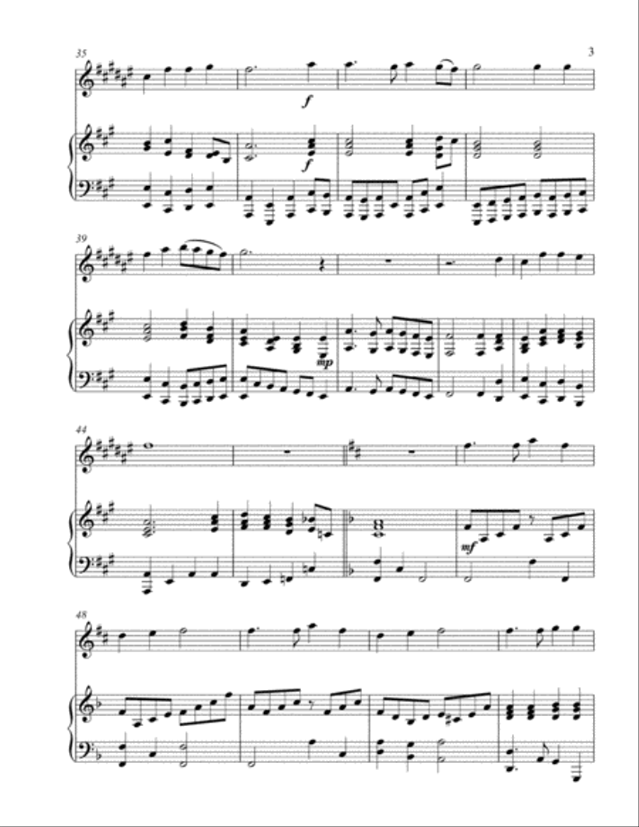 Thankful Songs of Praise (treble Eb instrument solo) Alto Saxophone scores gallery preview page 4