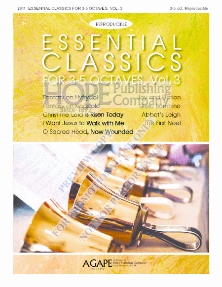 Essential Classics for 3-5 Octaves, Vol. 3 (Reproducible) image number null