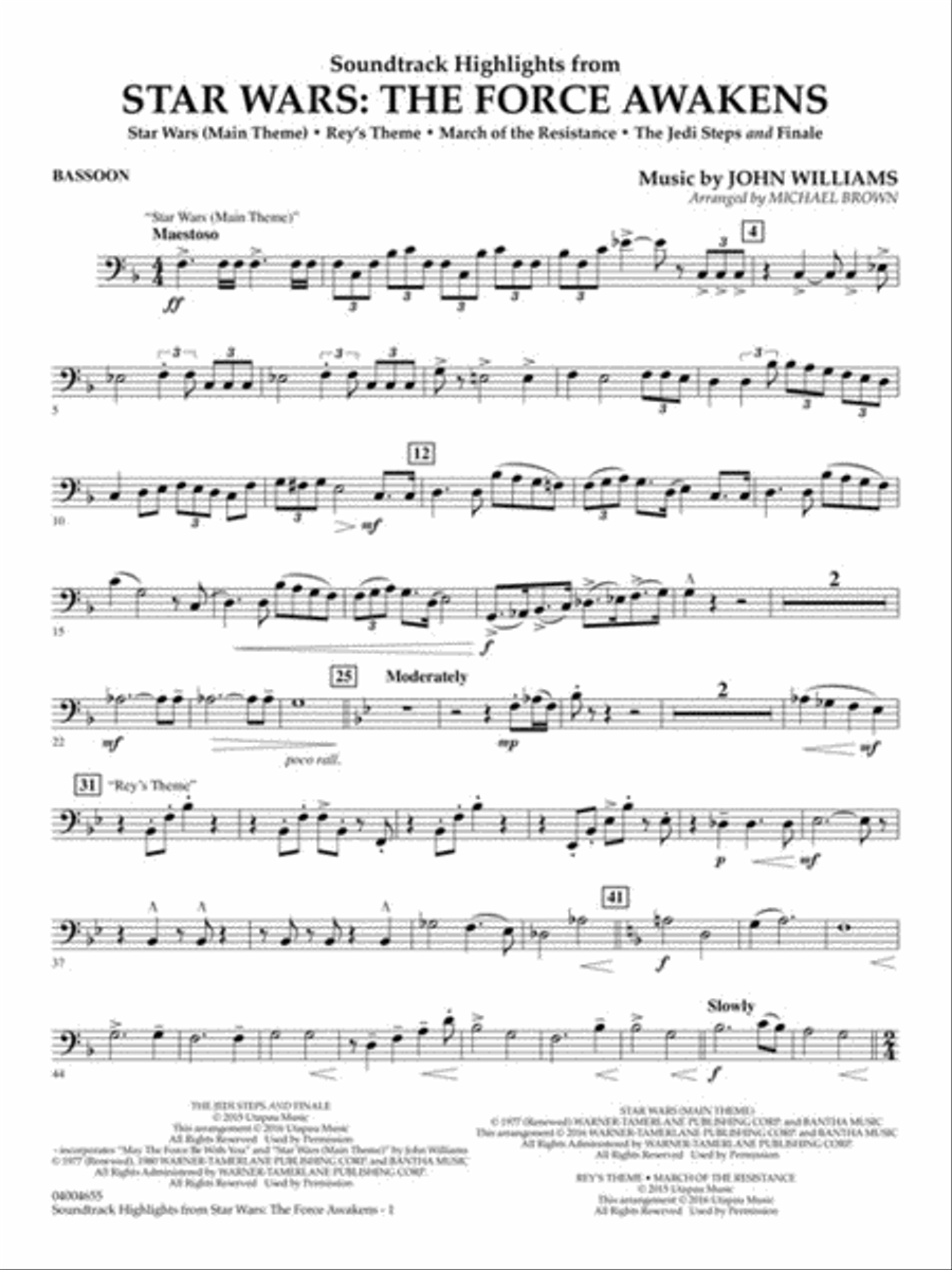 Soundtrack Highlights from Star Wars: The Force Awakens Concert Band scores gallery preview page 5