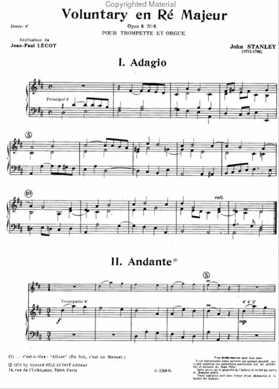 Voluntary En Re Majeur Chamber Music scores gallery preview page 4