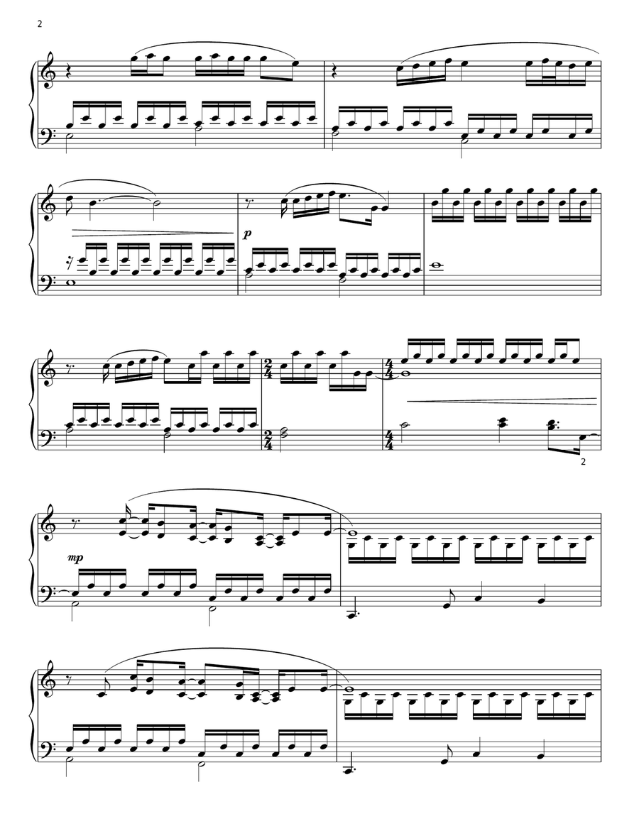 Not About Angels Piano Solo scores gallery preview page 2