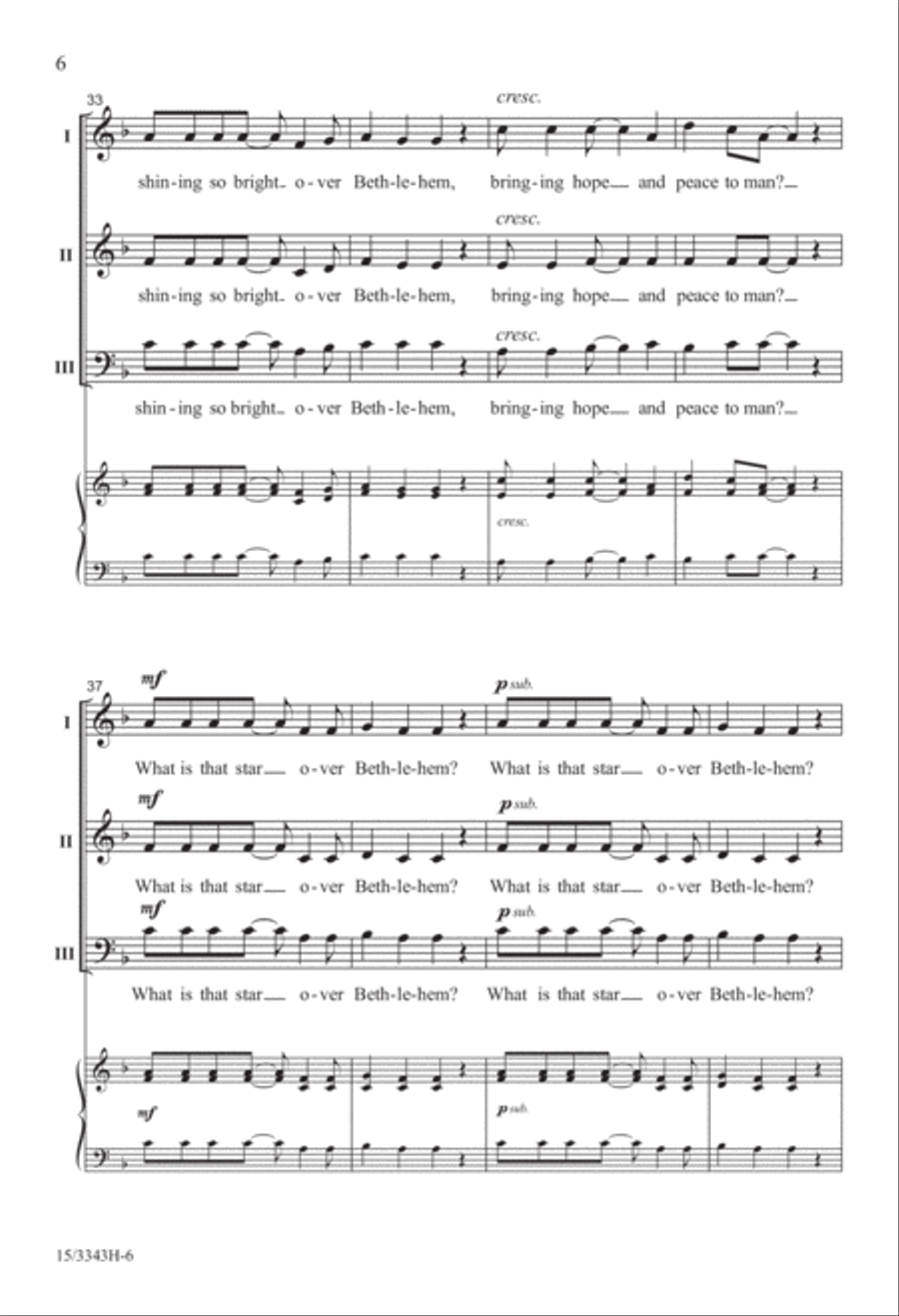 What Is That Star? What Is That Star? 3-Part scores gallery preview page 6