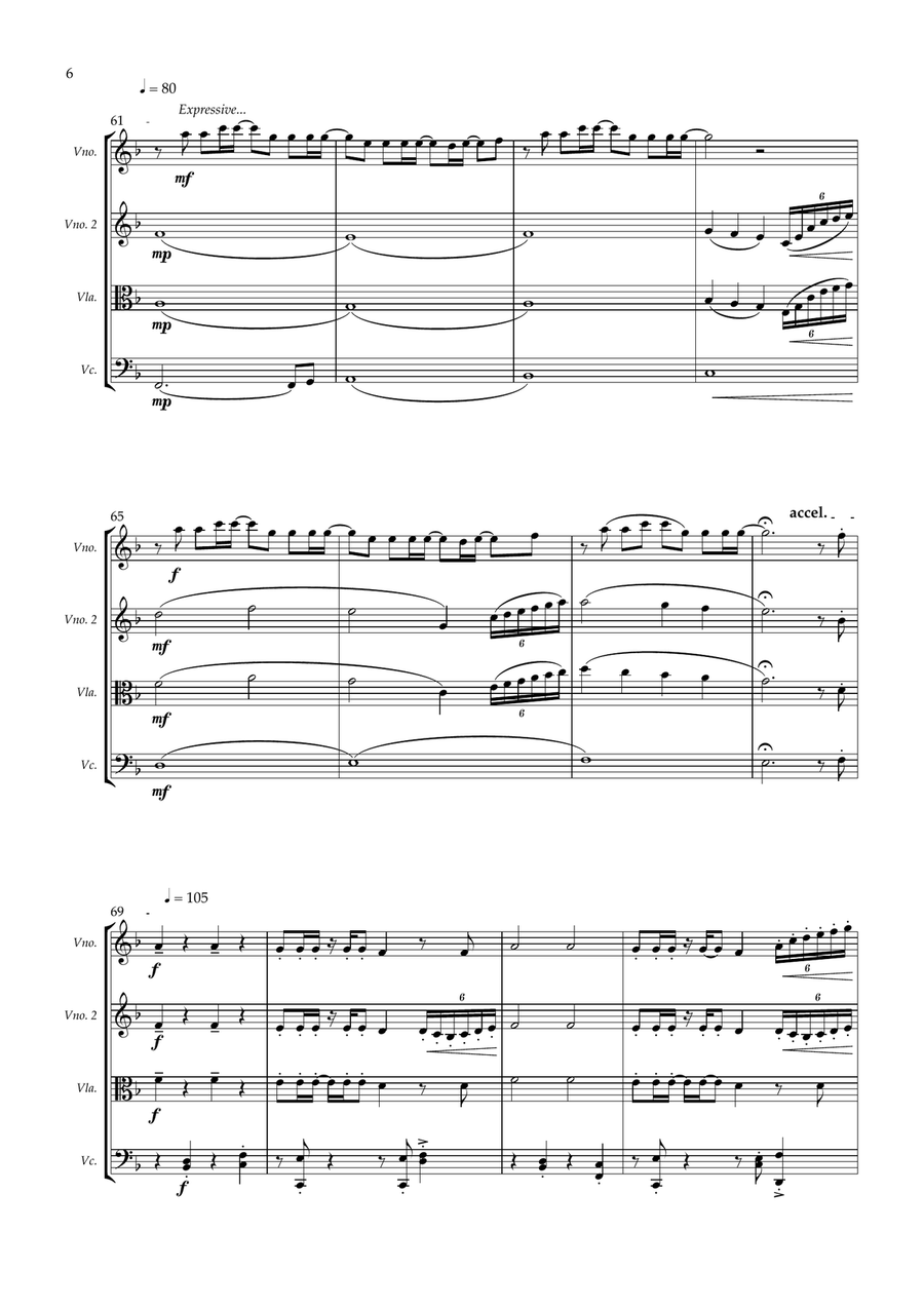 Anti-Hero String Quartet scores gallery preview page 6