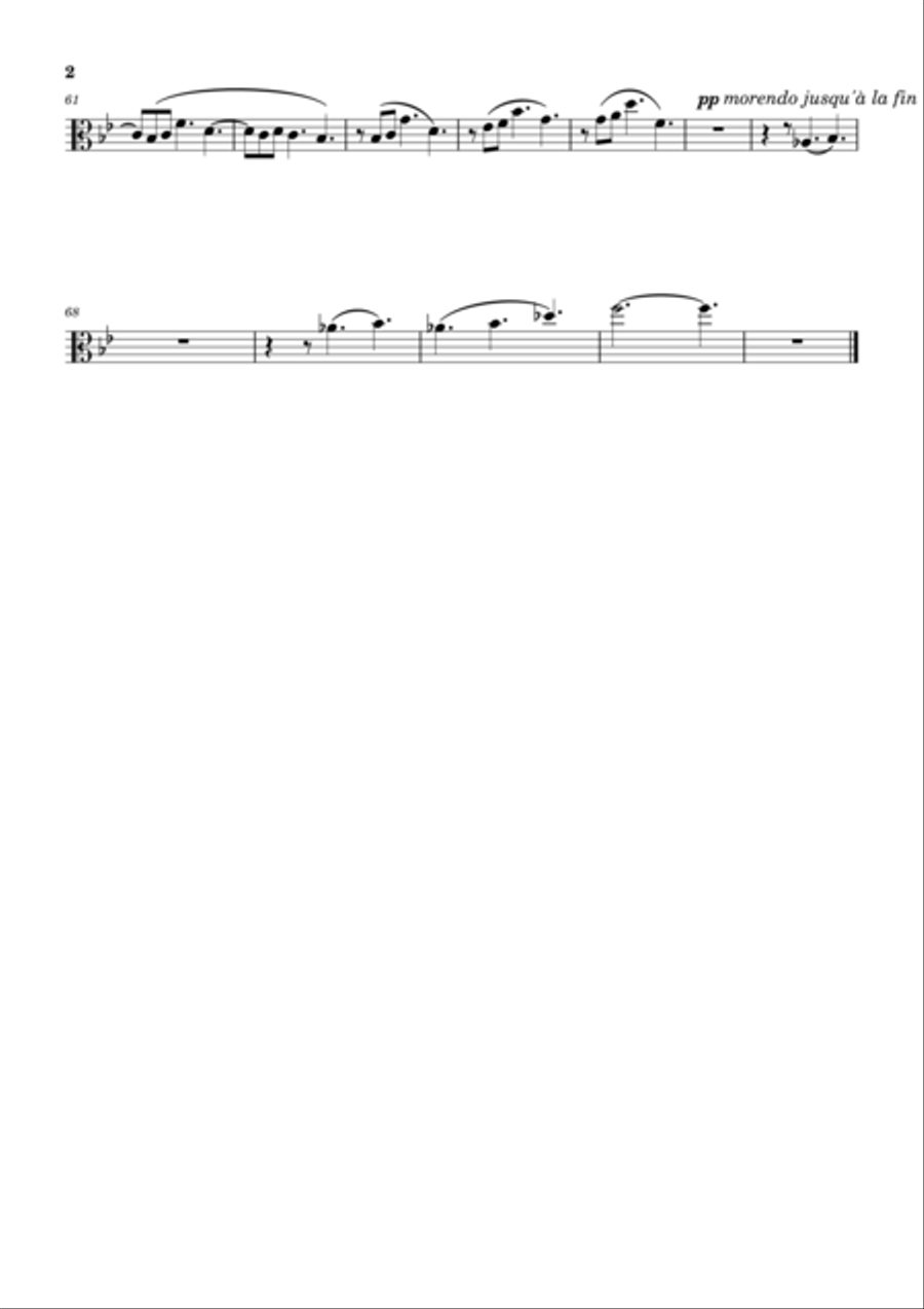 Clair de Lune Clair de Lune Viola scores gallery preview page 2