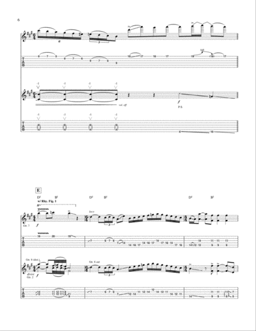 Arena Of Confusion Electric Guitar scores gallery preview page 6