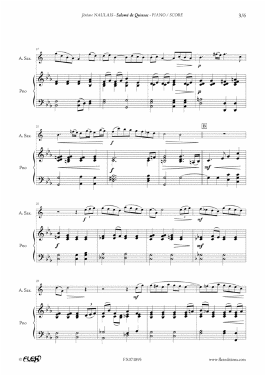 Salome de Quinsac Alto Saxophone scores gallery preview page 3