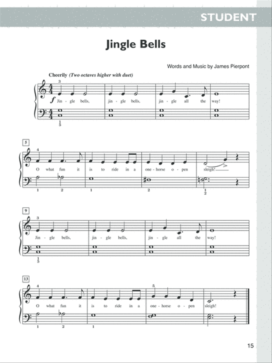 The Music Tree: Christmas Piano Method scores gallery preview page 6
