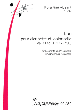 Duo pour clarinette et violoncelle op. 73 no. 3