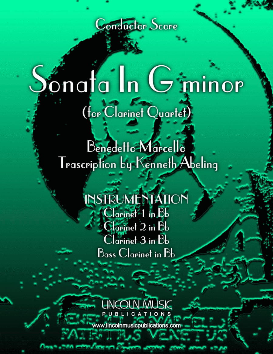Marcello - Sonata in G minor (for Clarinet Quartet) image number null