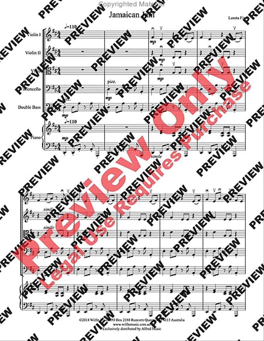 Jamaican Jam Jamaican Jam String Orchestra scores gallery preview page 4
