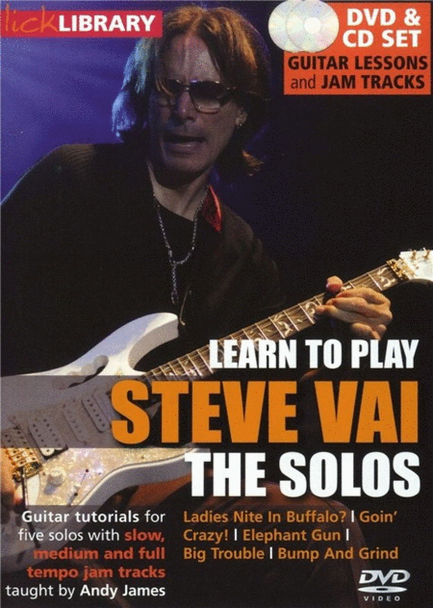 Learn To Play Steve Vai The Solos Dvd