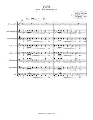 March (from "The Nutcracker Suite") (F) (Brass Octet - 3 Trp, 2 Hrn, 2 Trb, 1 Tuba)