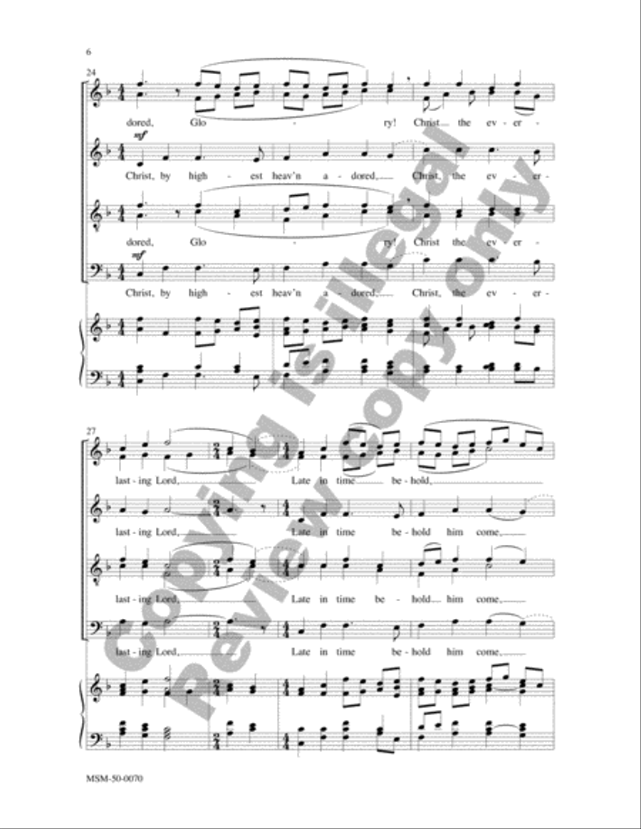 Hark! The Herald Angels Sing Divisi scores gallery preview page 6