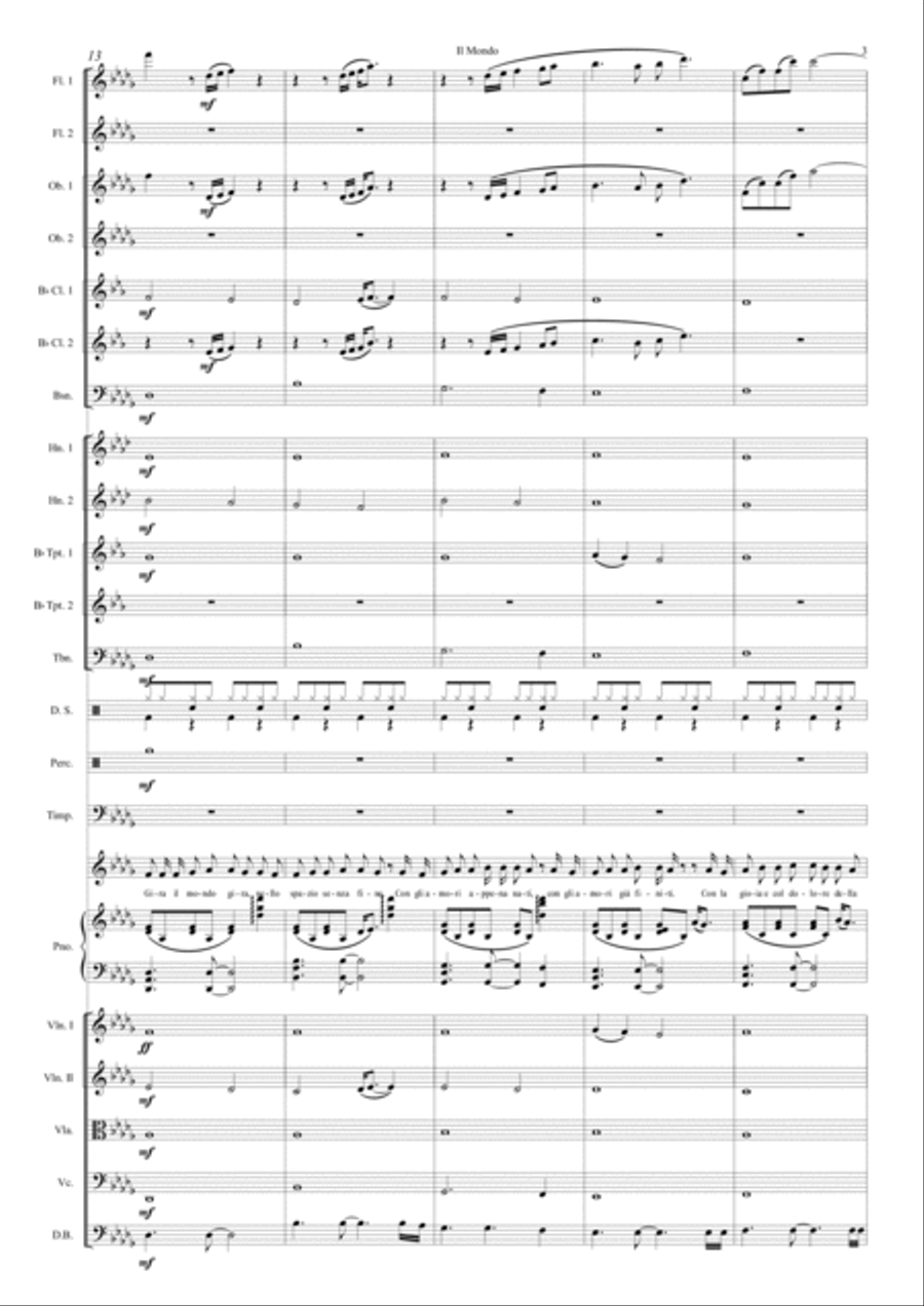 Il Mondo Full Orchestra scores gallery preview page 4