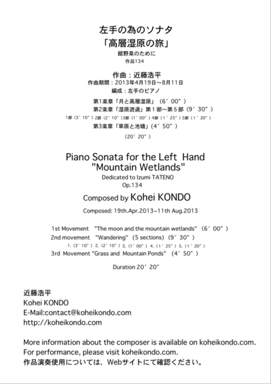 Piano Sonata for the Left Hand 