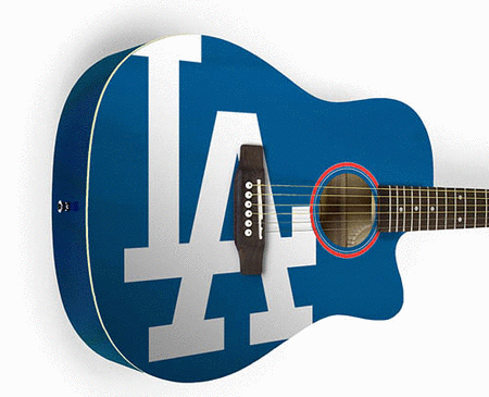 Los Angeles Dodgers Acoustic Guitar