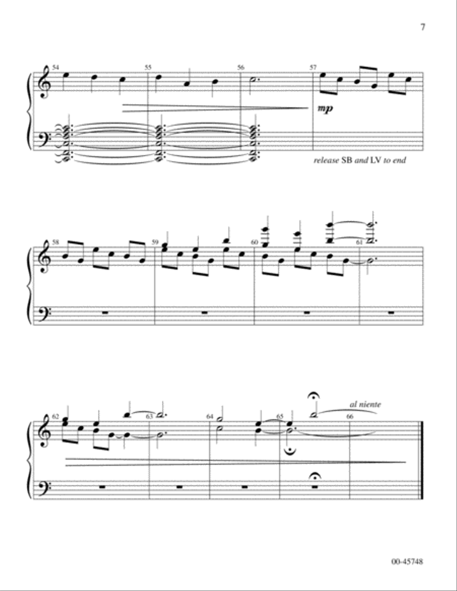 Meditation on Away in a Manger Handbell Choir scores gallery preview page 7