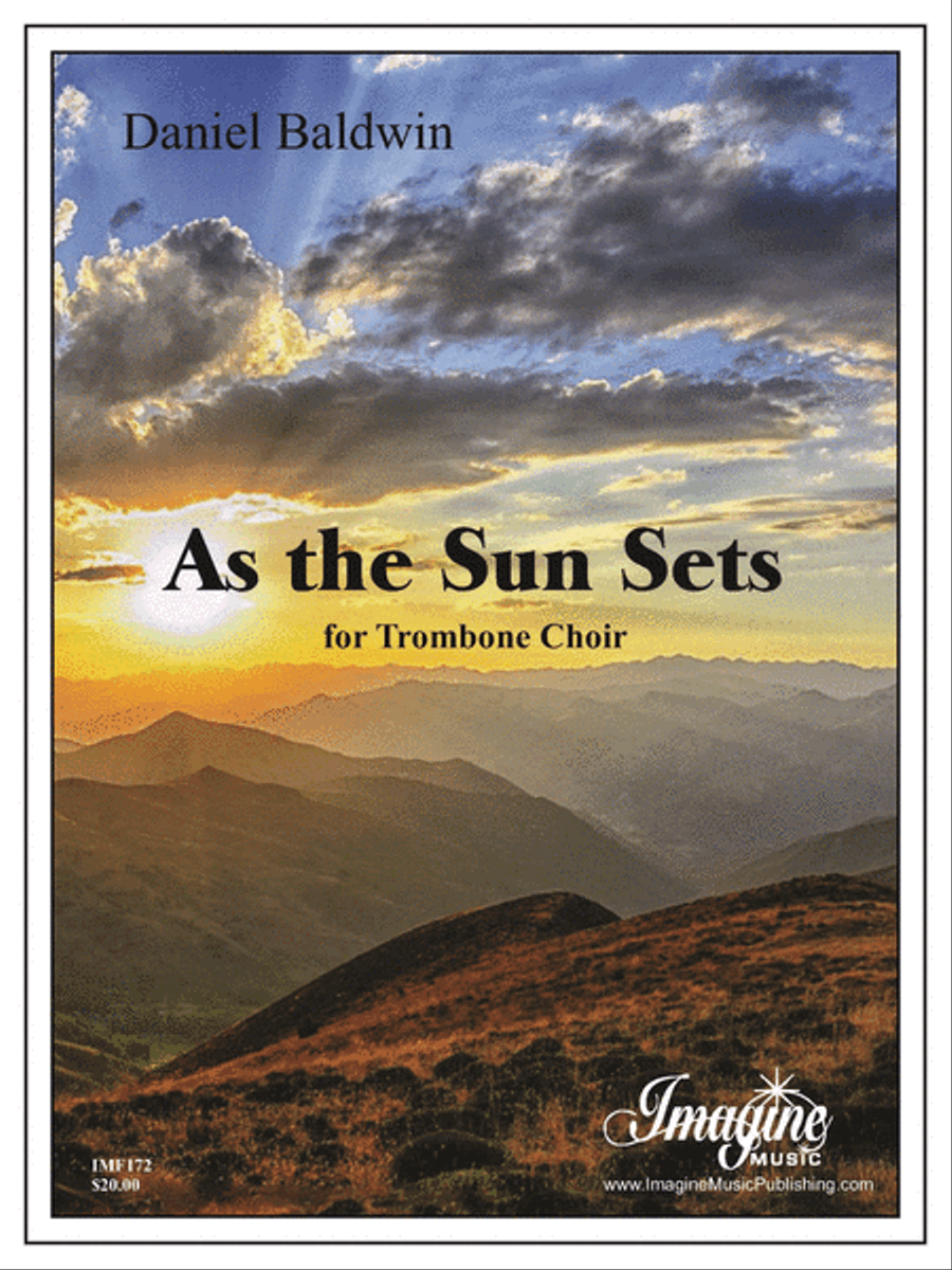 As the Sun Sets Trombone scores gallery preview page 1