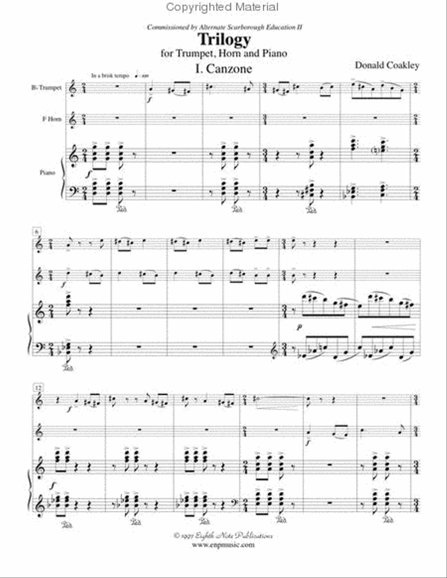 Trilogy Brass Ensemble scores gallery preview page 2