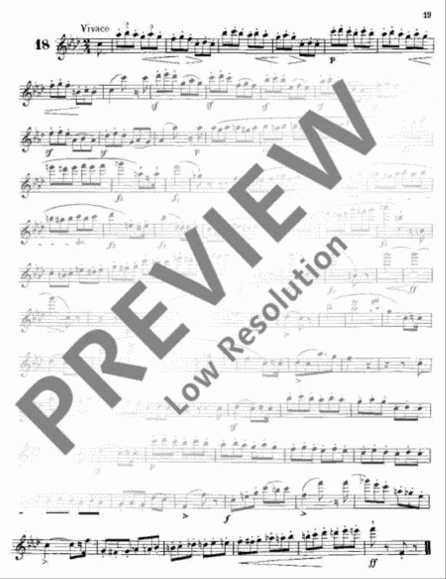 Melodic Exercises Flute scores gallery preview page 20