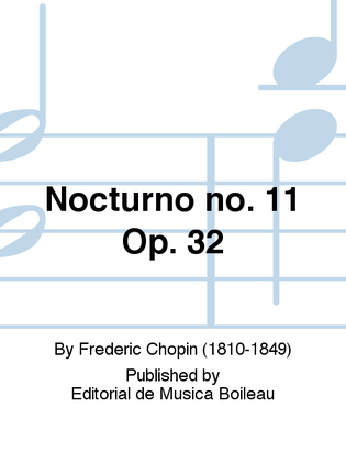 Book cover for Nocturno no. 11 Op. 32