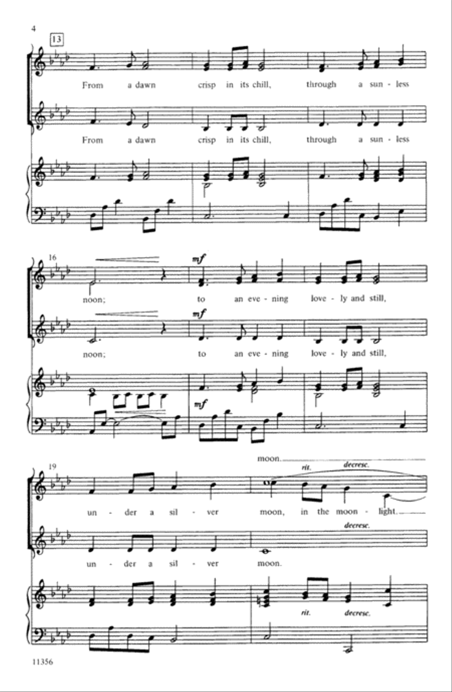 Snow Is Falling Choir scores gallery preview page 3