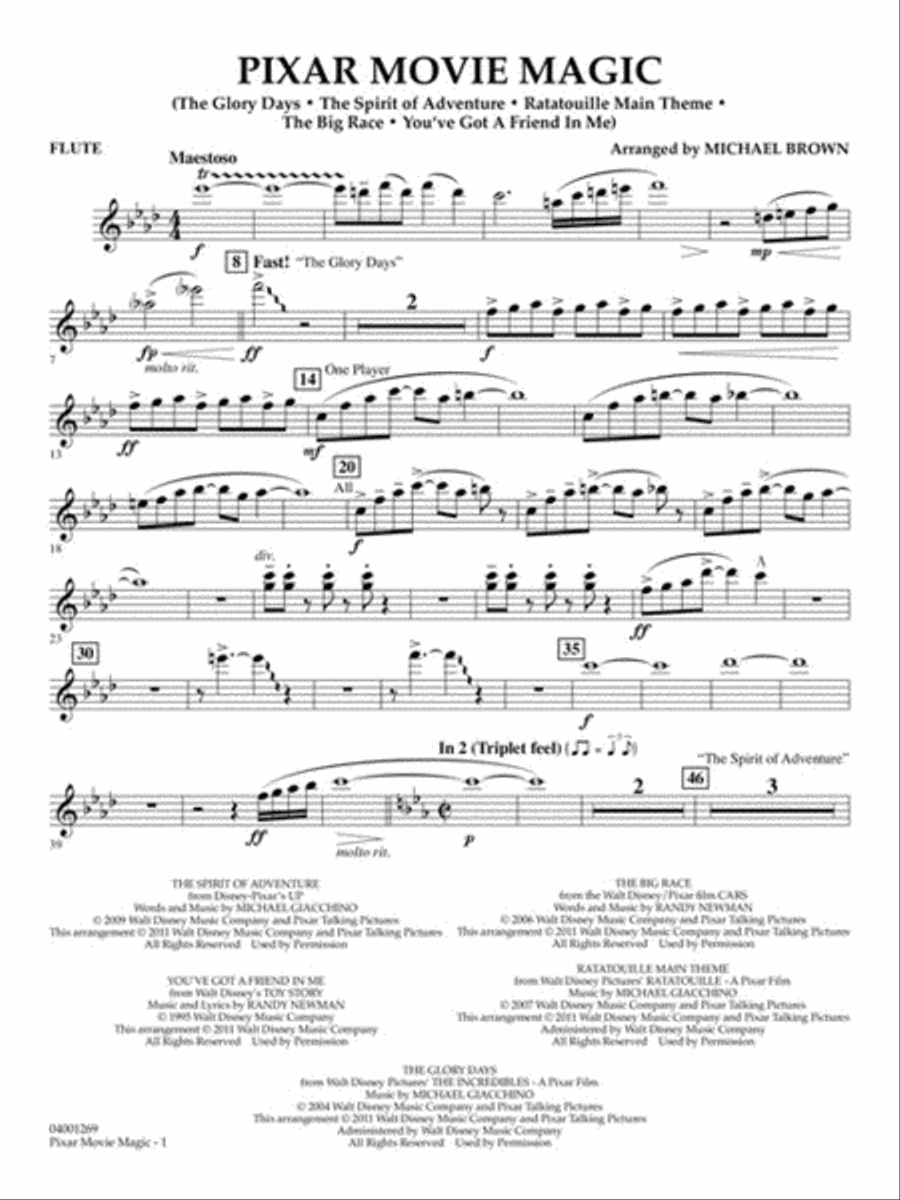 Pixar Movie Magic Pixar Movie Magic Concert Band scores gallery preview page 5