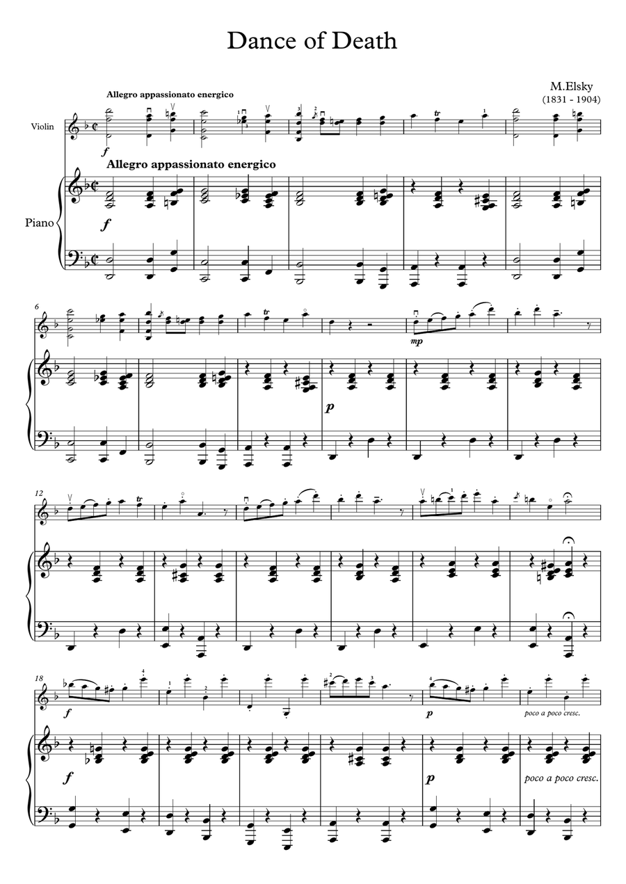Dance of Death Dance of Death Violin Solo scores gallery preview page 2