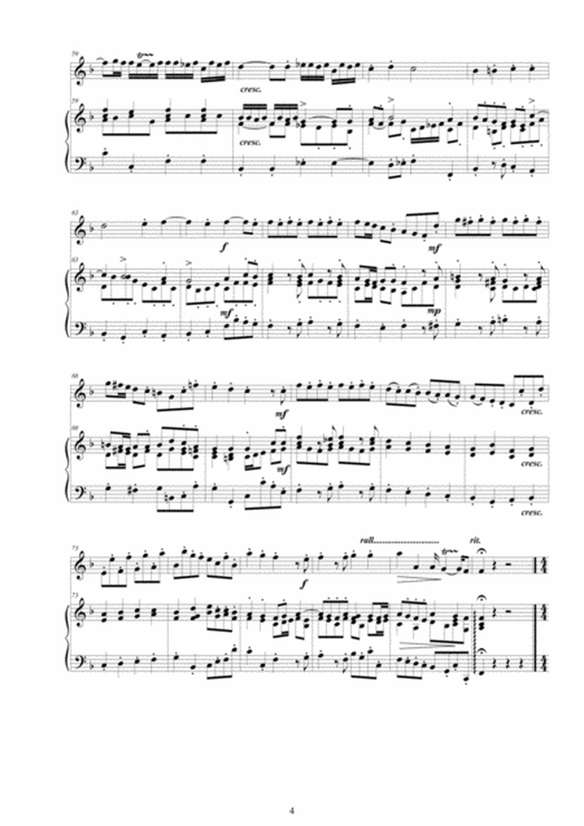 Sammartini - Oboe Concerto in F major No.1 for Oboe and Cembalo or Piano image number null