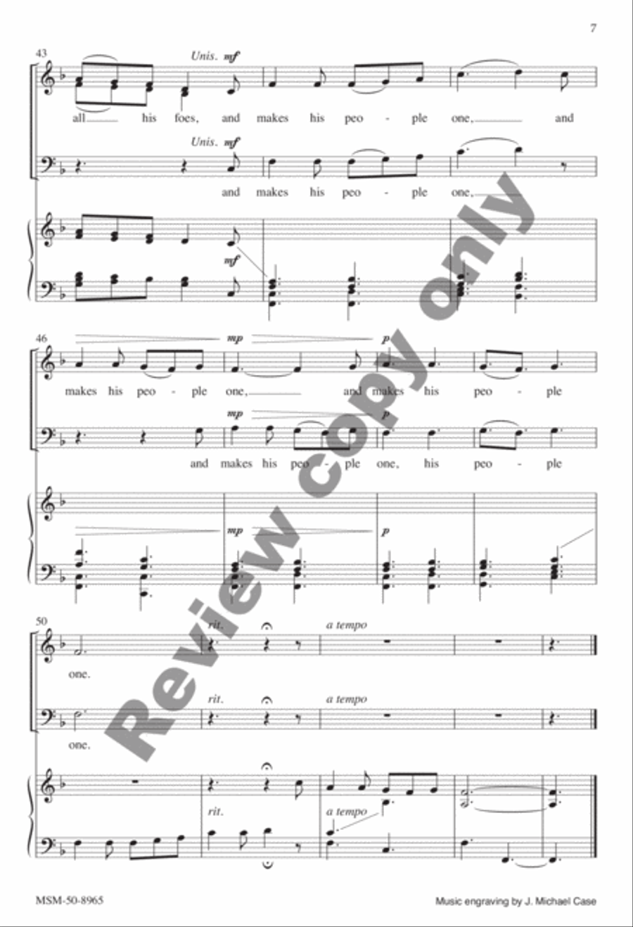 The Garden Hymn 4-Part scores gallery preview page 13