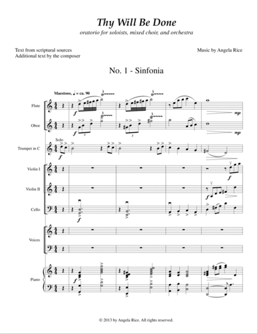 Thy Will Be Done Easter Oratorio 4-Part scores gallery preview page 5