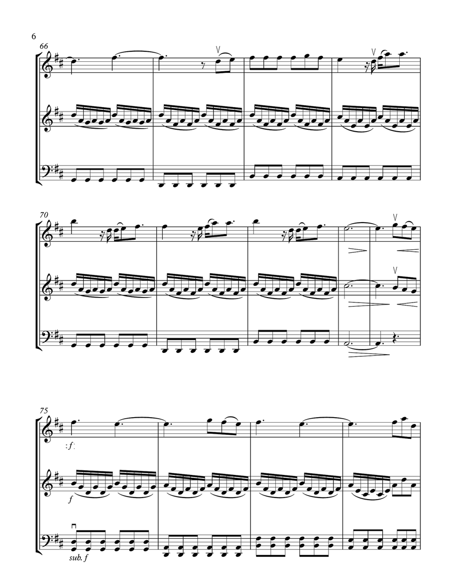 I Get To Love You String Trio scores gallery preview page 6