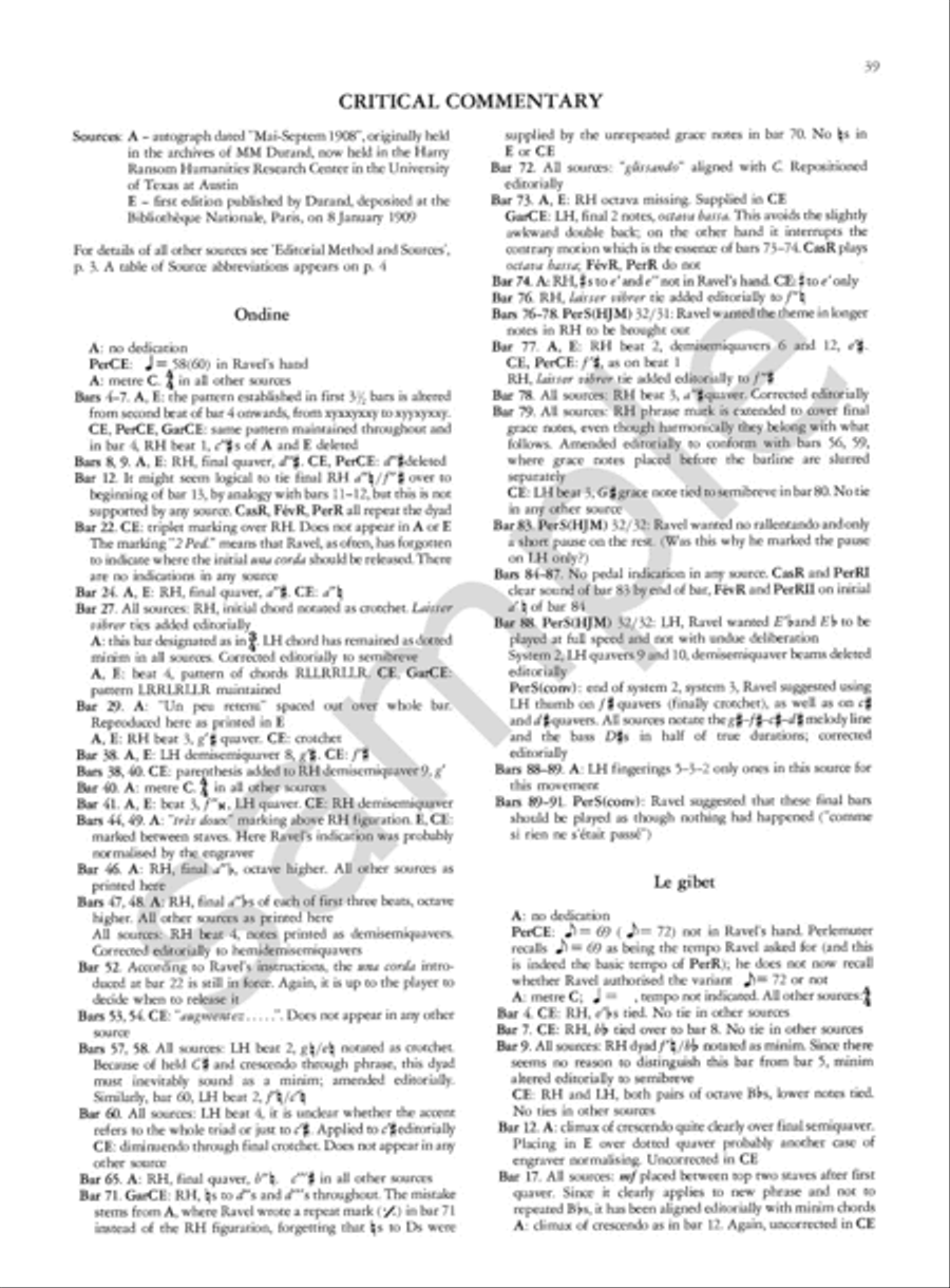 Gaspard de la nuit Piano scores gallery preview page 7