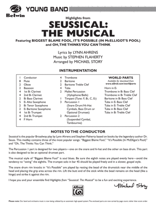 Seussical: The Musical: Score