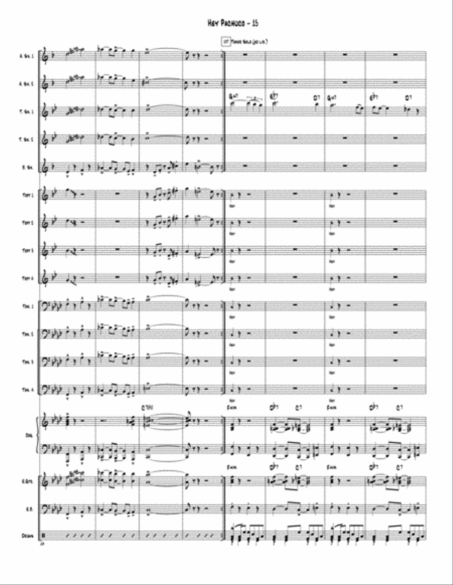 Hey Pachuco Jazz Ensemble scores gallery preview page 16