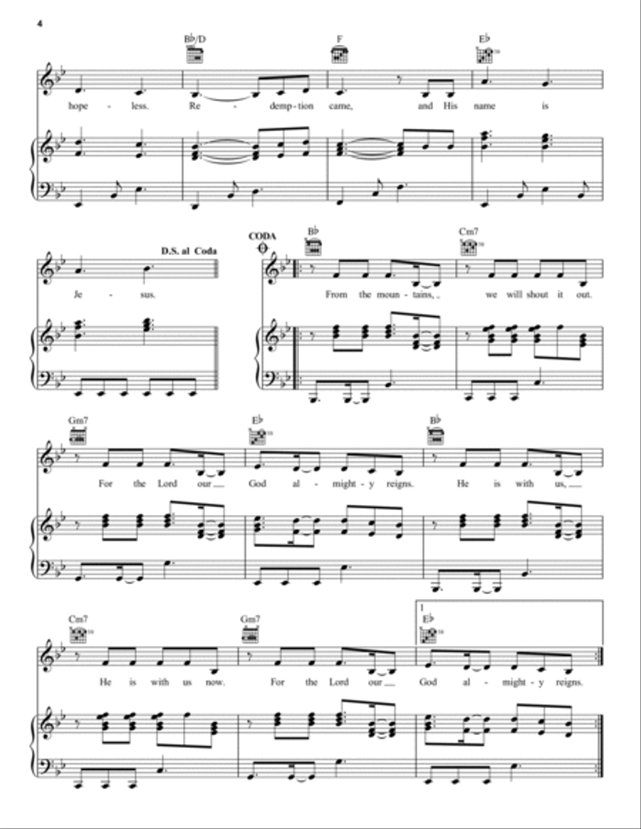 Christmas Day (feat. We The Kingdom) Piano, Vocal, Guitar scores gallery preview page 4