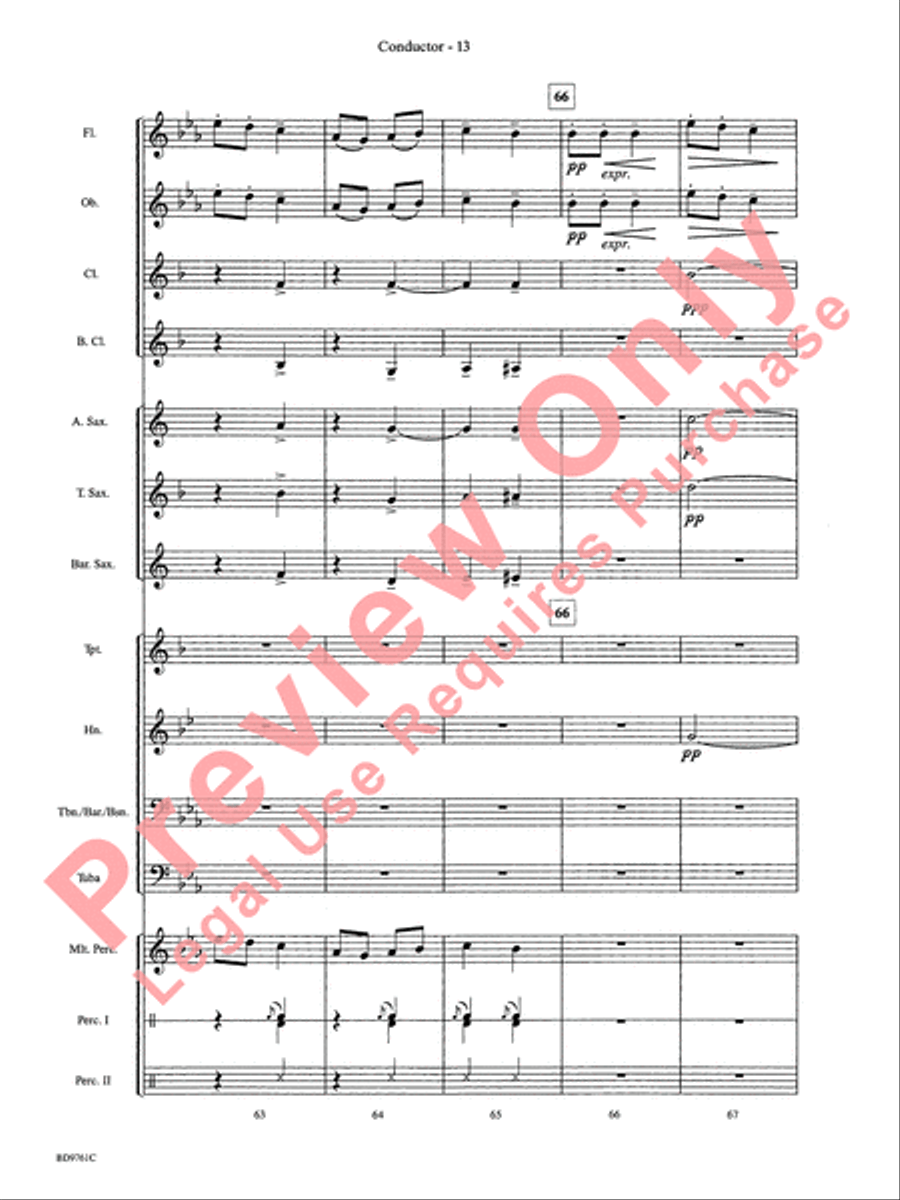 Bartók Suite (from For Children) by Bela Bartok Concert Band - Sheet Music page 16
