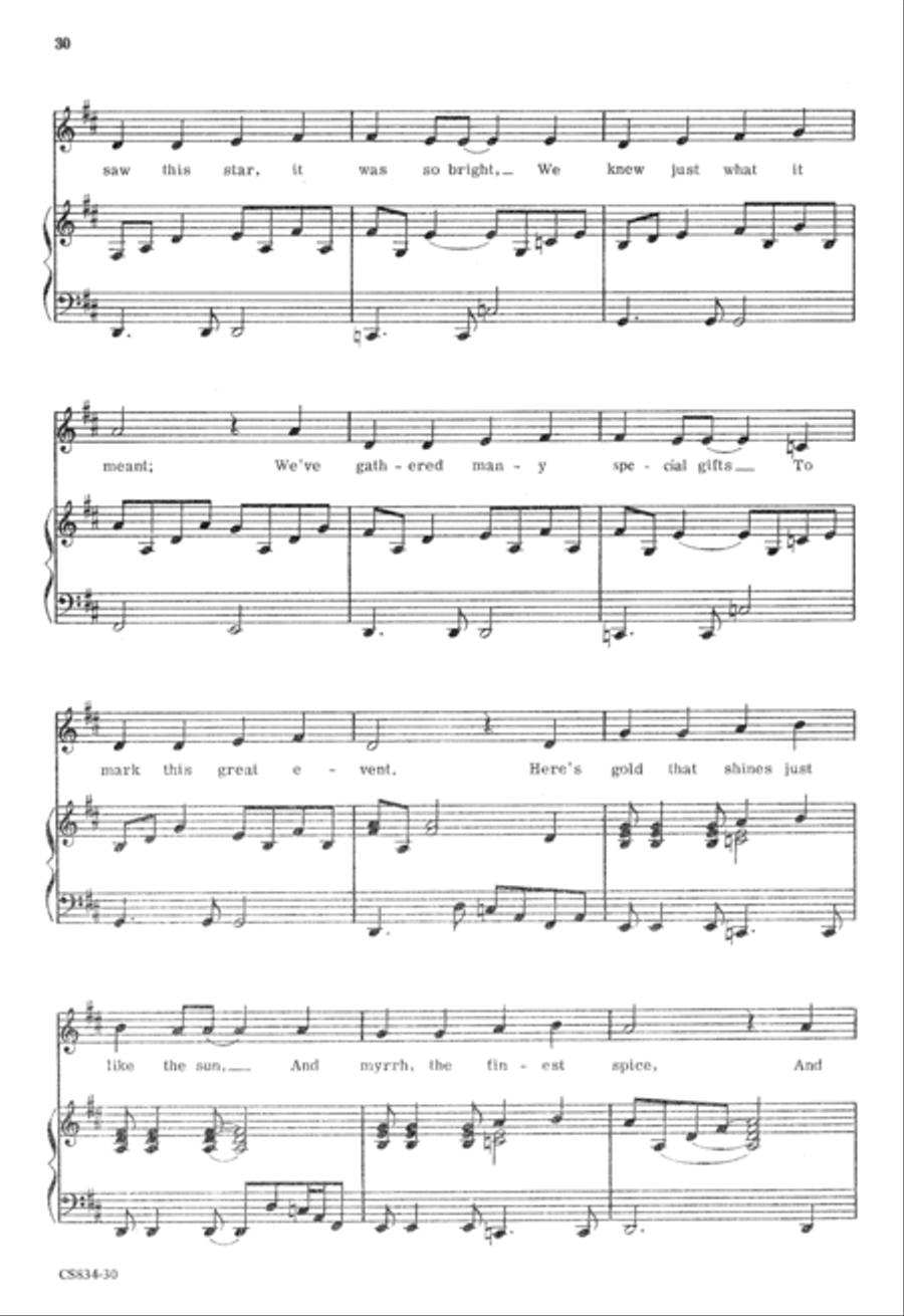 The Brightest Star Unison Choir scores gallery preview page 30