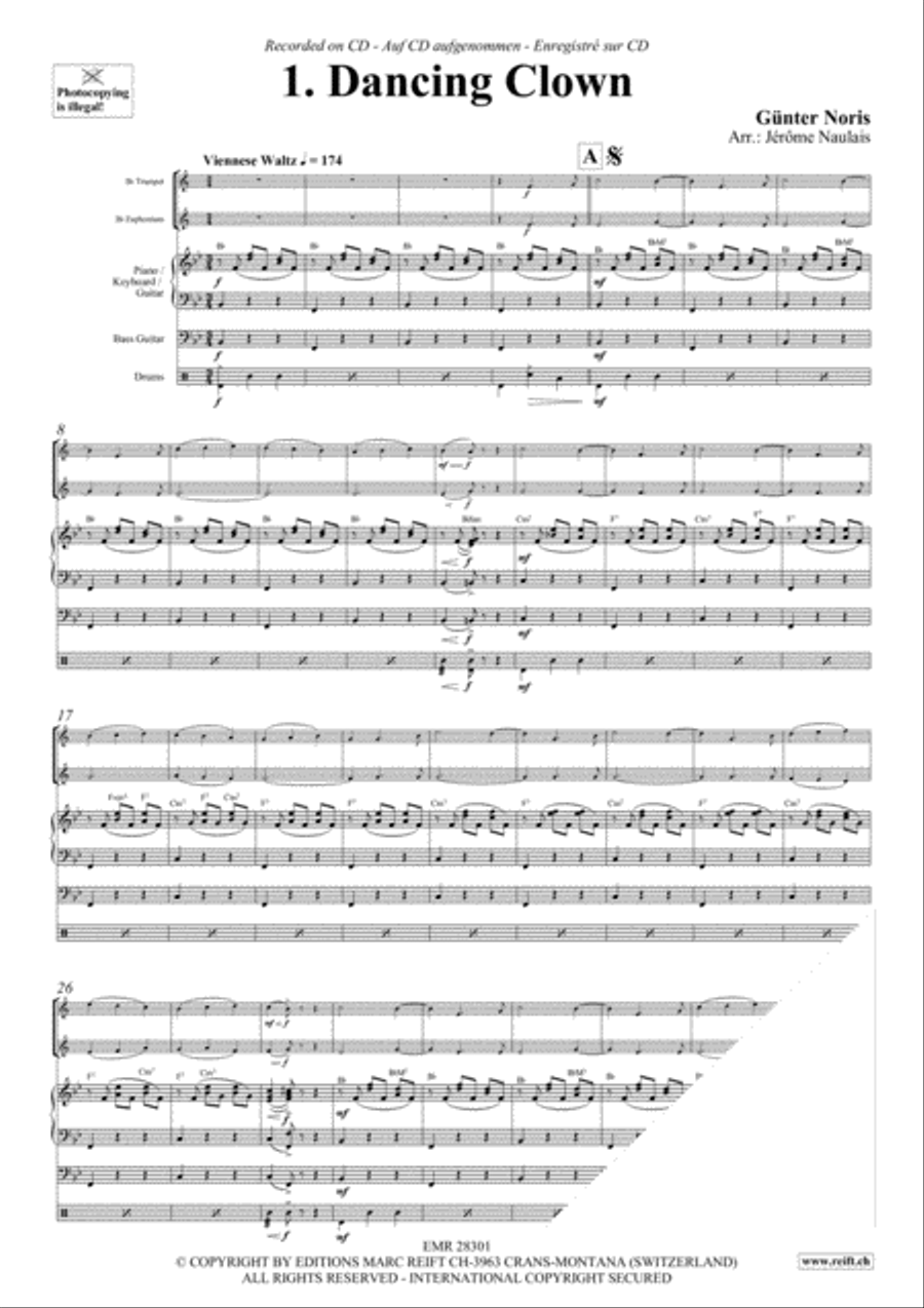 Let's Dance Volume 2 Brass Ensemble scores gallery preview page 3