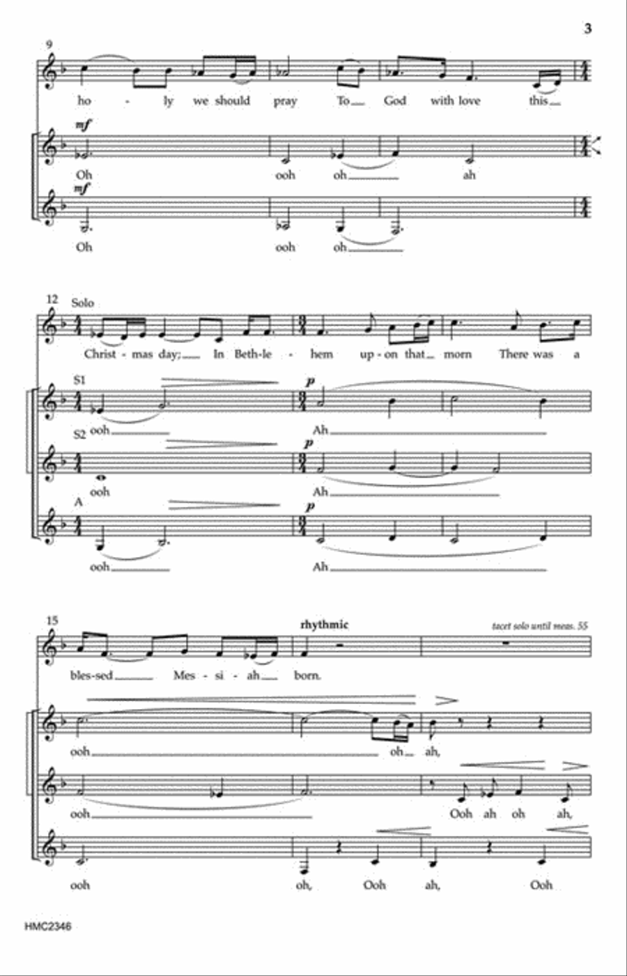 The Wexford Carol The Wexford Carol SSA scores gallery preview page 3
