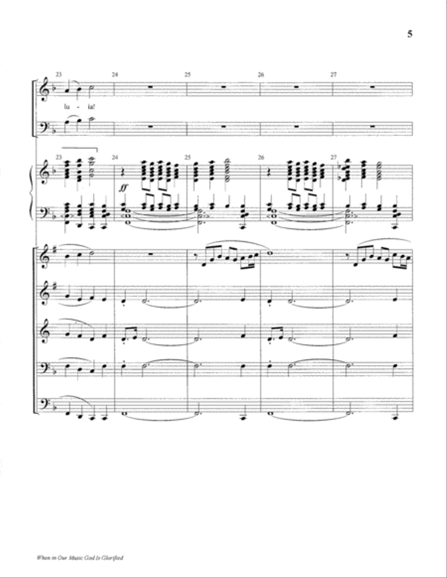 When in Our Music God Is Glorified Organ scores gallery preview page 6