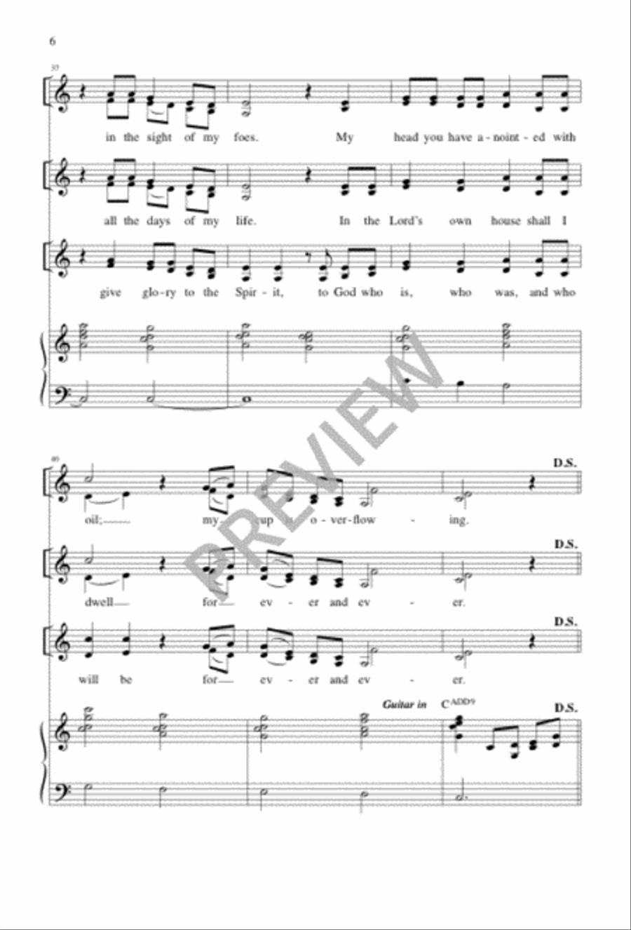 Heart of a Shepherd 3-Part scores gallery preview page 6