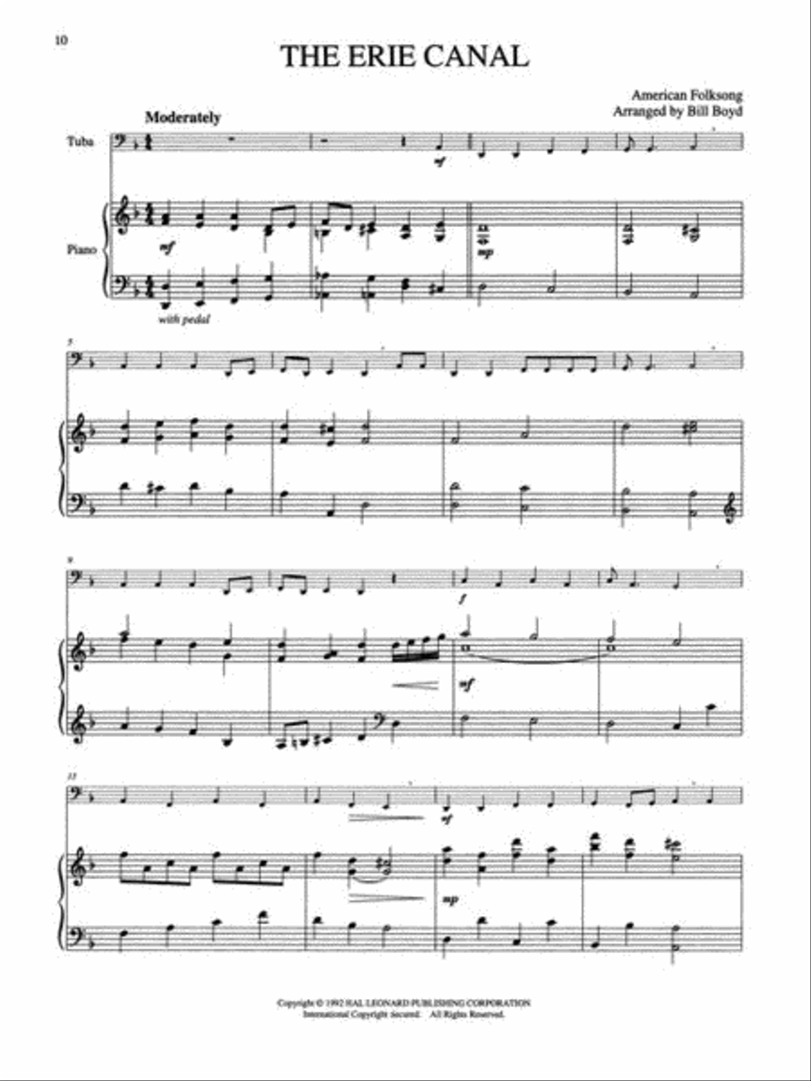 Canadian Brass Book of Easy Tuba Solos Tuba scores gallery preview page 7