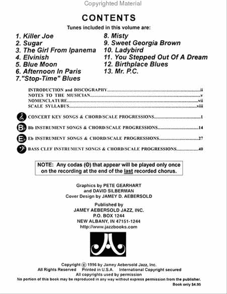 Volume 70 - Killer Joe C Instrument scores gallery preview page 2