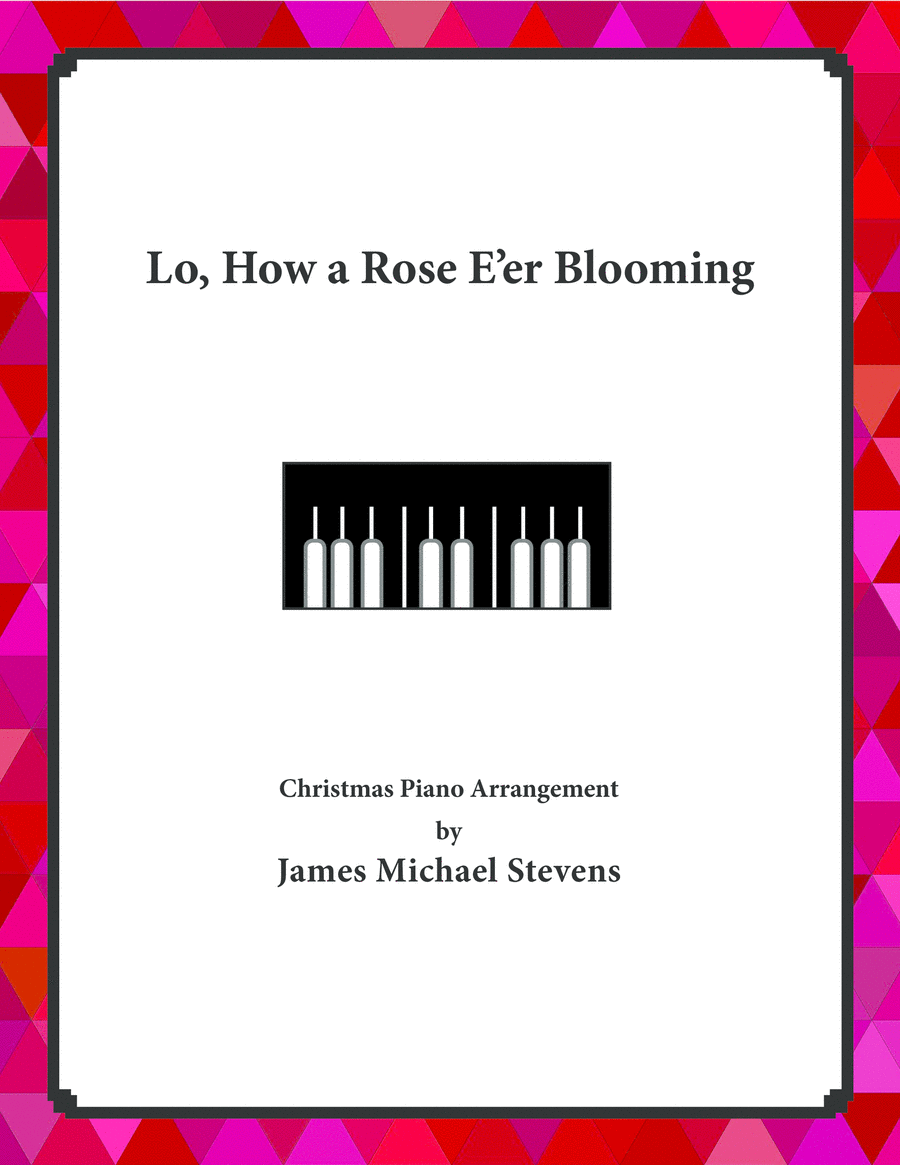 Lo, How a Rose E'er Blooming Piano Solo scores gallery preview page 1