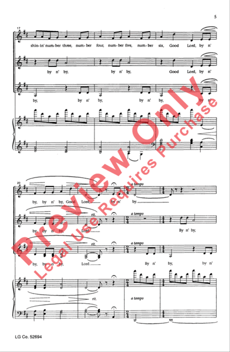 By n' By Women's Choir scores gallery preview page 4