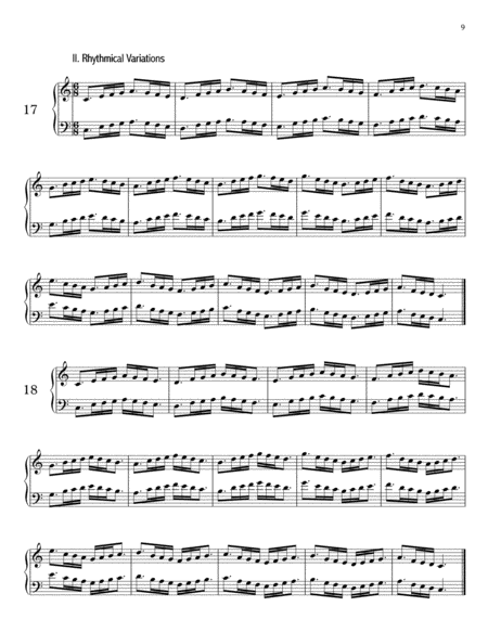 32 Rhythmical Exercises for piano, Part II