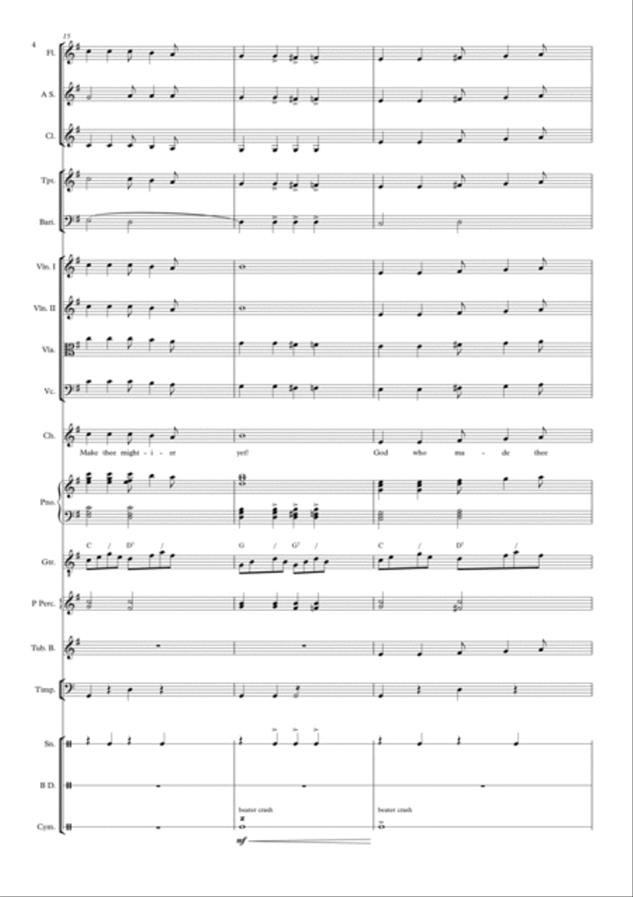 Land Of Hope And Glory - Bgt Full Orchestra scores gallery preview page 4