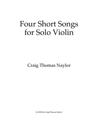 Four Short Solo Violin Songs